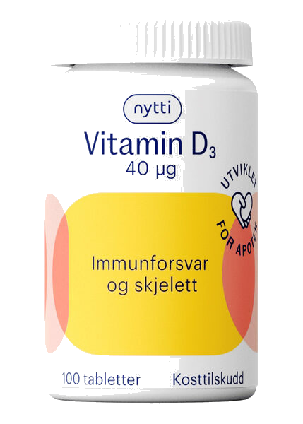 Nytti Vitamin D3 40 µg, 100 stk