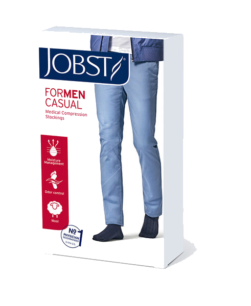 Jobst Men Casual K2 Kne Sort M 1 par