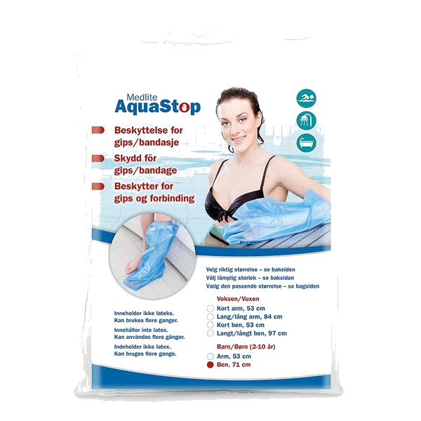 Aquastop dusjbeskyttelse til barn ben